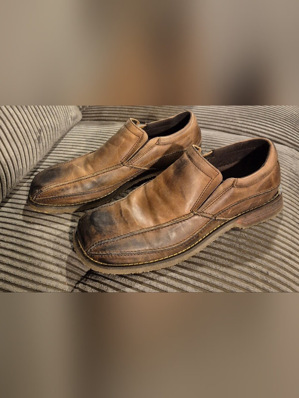 Bed Stu Men's Brown Leather Loafers Size 10
